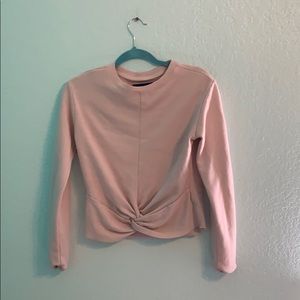 Aeropostal Light Pink Knotted top